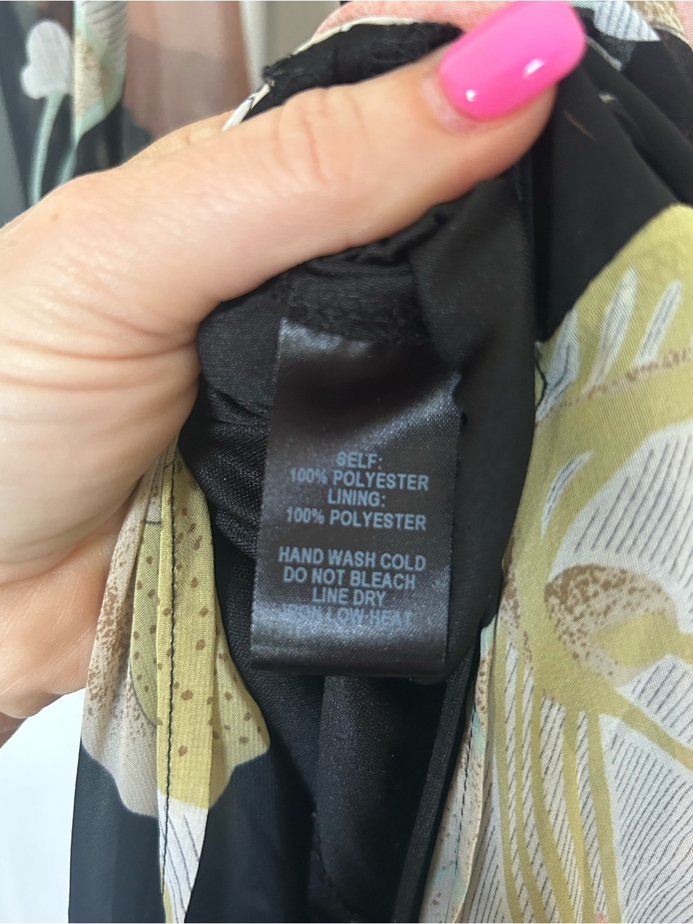 Lulus Wondrous Water Lillies Black Floral Print Maxi Dress size M - Picture 11 of 13